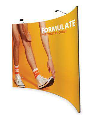Exhibition Stand Fabric - Horizontal Curve 2.4m - 3m | Formulate